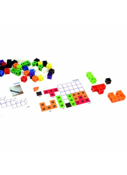 Set 100 cubes connectables + 20 activités + guide