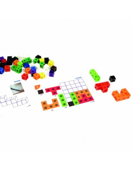 Set 100 cubes connectables + 20 activités + guide