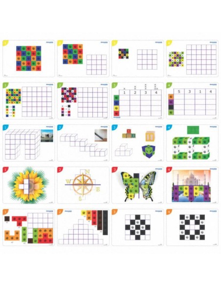 Set 100 cubes connectables + 20 activités + guide