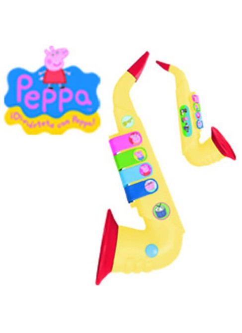 Juguetes Juguetes Musicales Viento Saxofón 4 Notas Peppa Pig