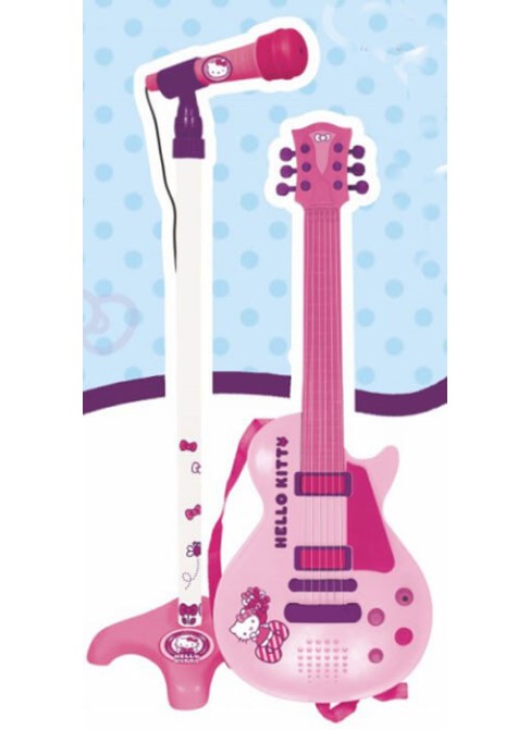 Guitare Électronique et Micro Hello Kitty