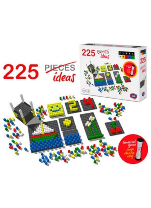 Juguetes Construcciones y Montables Mosaicos Pixel Color Pixel Color 230 Piezas con Reloj