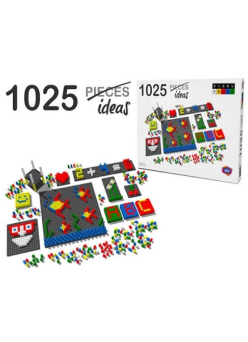 Juguetes Construcciones y Montables Mosaicos Pixel Color Pixel Color 1042 Piezas con Reloj