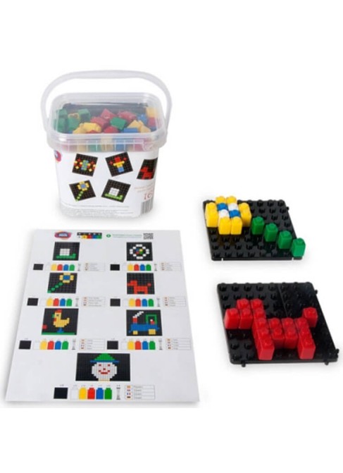 Pixel Color 162 Pieces with Clock