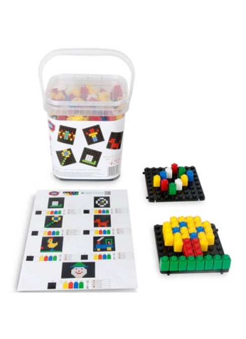 Juguetes Construcciones y Montables Mosaicos Pixel Color Pixel Color 452 Piezas con Reloj