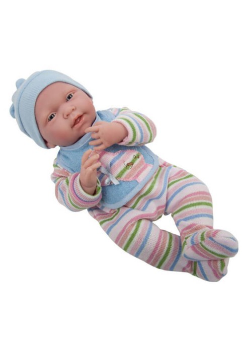 Neugeborenes Baby im Gestreiften Pyjama