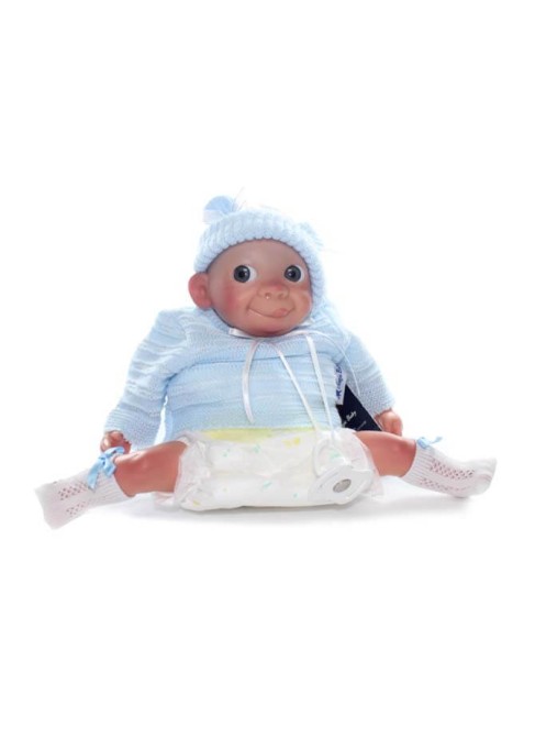 Muñecas Magic Baby Gestitos y Caritas Bebe Carita Coleccion Azul 28 cm