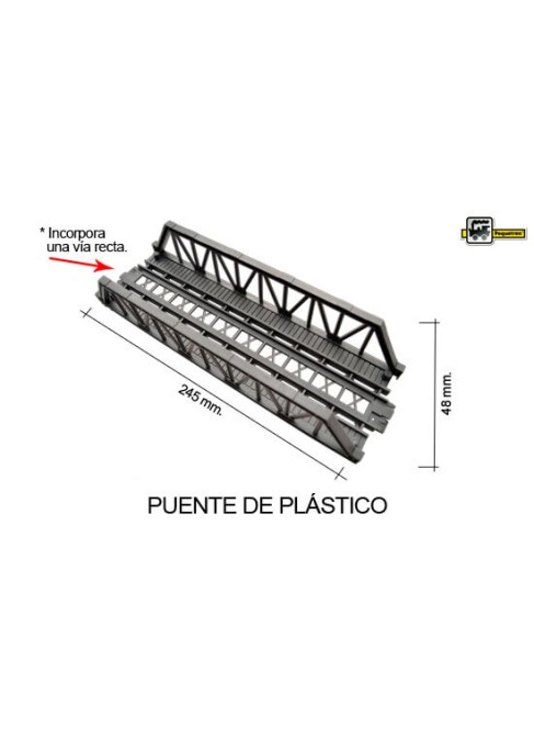 Juguetes Trenes Accesorios Serie Clásicos Puente De Plastico