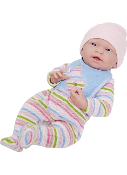 Muñecas Berenguer Boutique la Newborn Newborn Con Pijama Rayas y Gorro