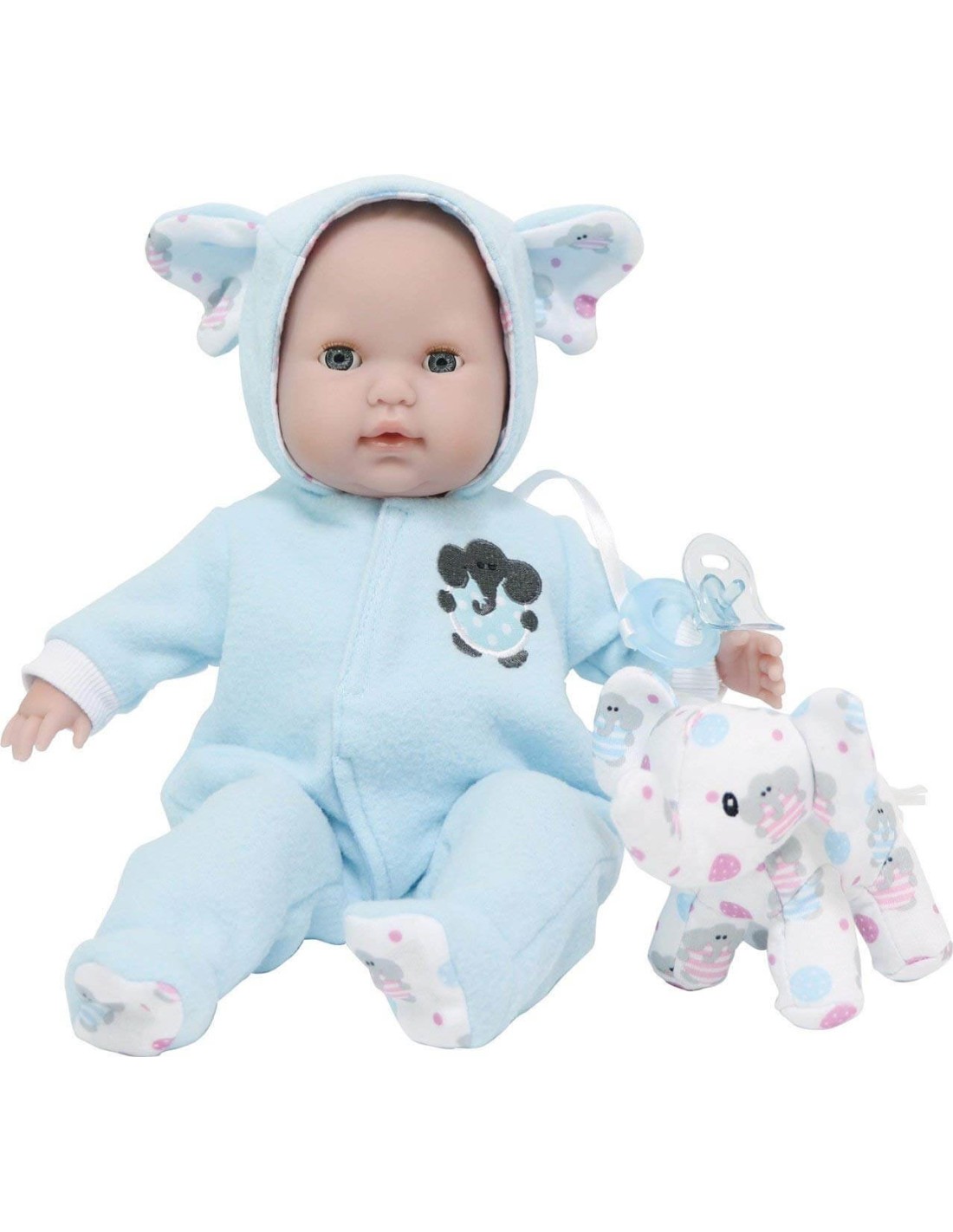 Bebé Con Pijama Azul y Peluche - - Tienda de juguetes y disfraces