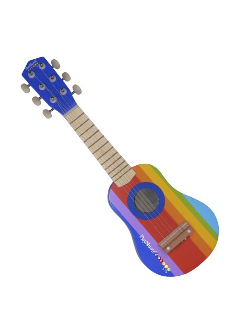 Juguetes Juguetes Musicales Guitarras Guitarra De Madera Pintada 55 Cm