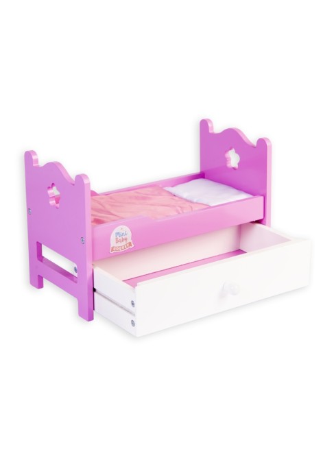 Letto Con Cassetto Per Bambole Fino A 30 Cm