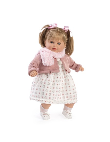 Talkative Carla Dress and Pink Scarf in Bag