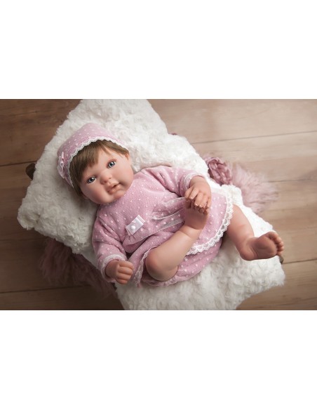 Reborn Arias 45 Cm Carolina Con Cojin