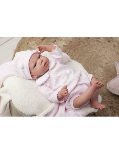 Reborn Arias 40 Cm Raquel Avec Couverture Et Teddy