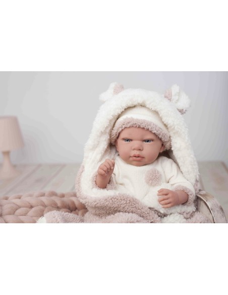 Reborn Arias 40 Cm Anna Avec Couverture Et Teddy