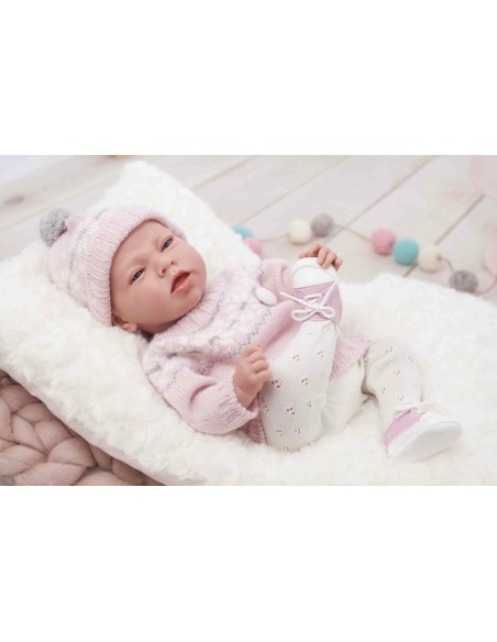 Elegance Dafne Rose 40 Cm Avec Poids Et Coussin