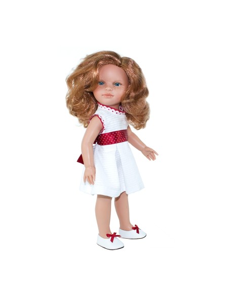 Nina Plirroja 42 cm With White Dress In Case