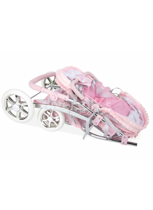 Voiture jumelle classique Valentina avec sac 45x70x73 cm