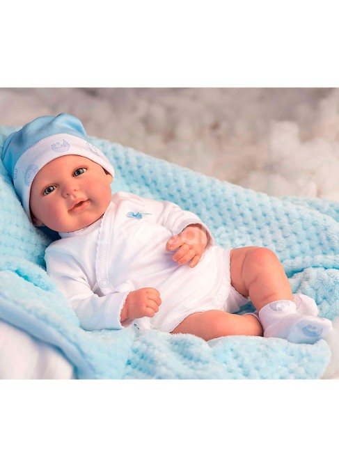 Reborn Baby Arias Mies Blue con coperta