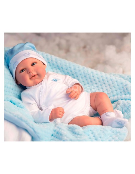 Reborn Baby Arias Mies Blue avec couverture