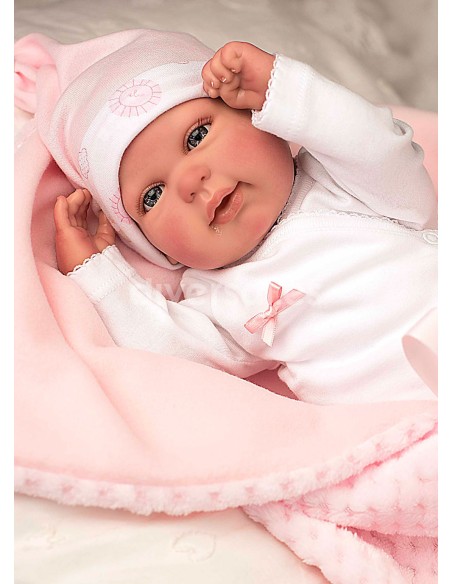 Reborn Arias 45 Cm Rocio Con Coperta