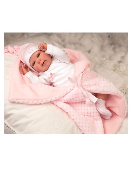 Reborn Arias 45 Cm Rocio Con Coperta