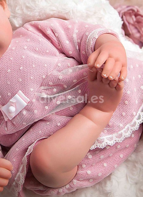 Wiedergeborene Arien 45 cm Carolina mit Kissen