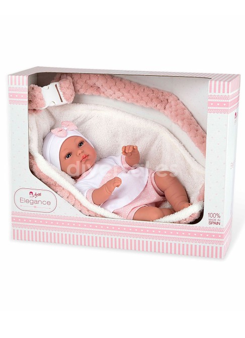 Elegance 33 Cm Erea Pink Con Marsupio E Meccanismo Try Me Cry In Scatola