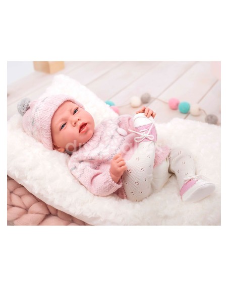 Elegance Dafne Rose 40 Cm Avec Poids Et Coussin