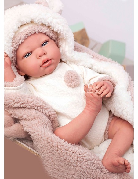 Reborn Arias 40 Cm Anna Avec Couverture Et Teddy