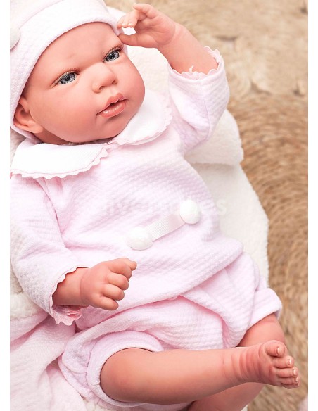 Reborn Arias 40 Cm Raquel Avec Couverture Et Teddy
