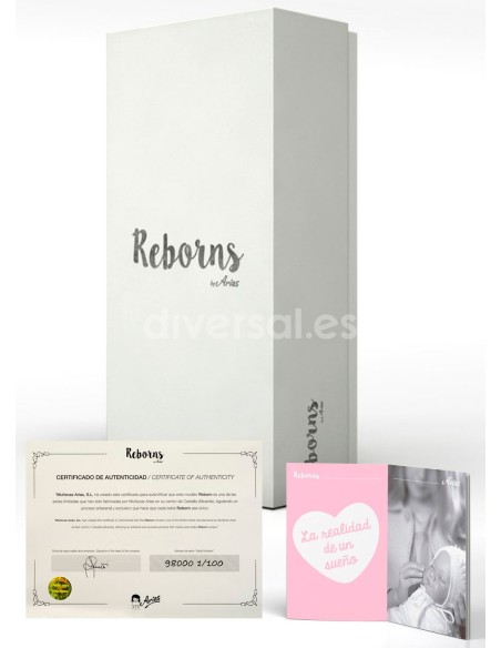 Reborn Arias 45 Cm Rocio Con Coperta