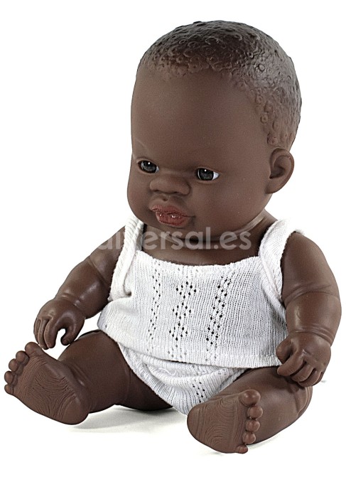 Niño Africano en Estuche 21 cm
