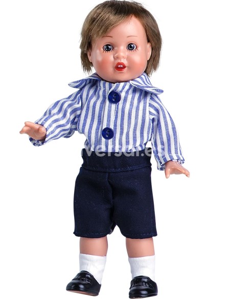 Mini-Juanin Perez Nautical Shorts and Striped Shirt