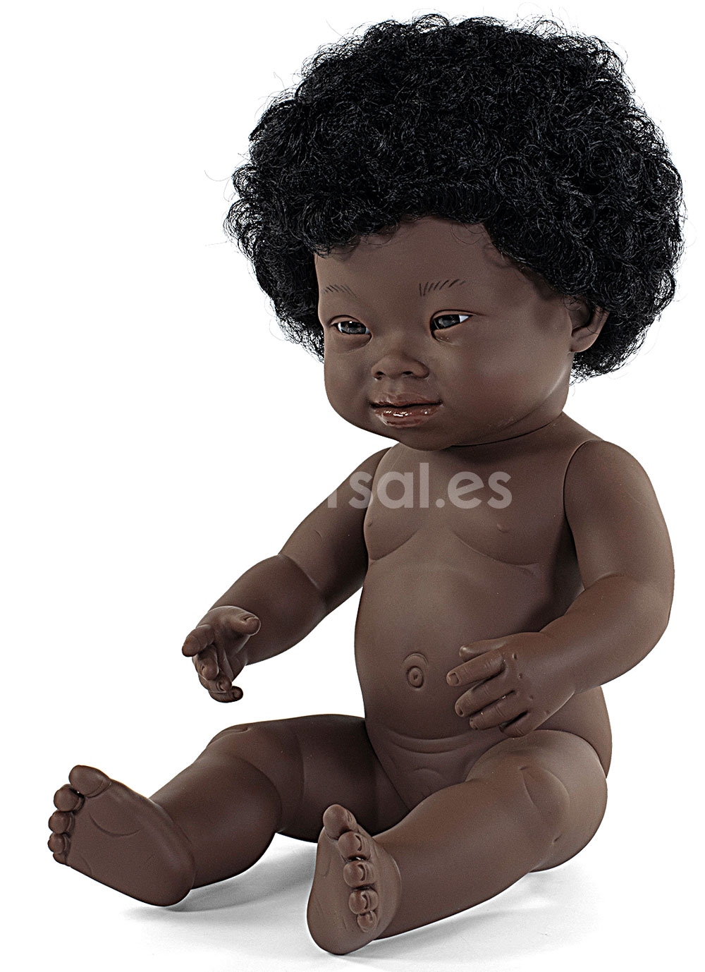 Bebe Fille Trisomique Africaine 38 Cm Diversal Es Tienda De Munecas Juguetes Y Disfraces