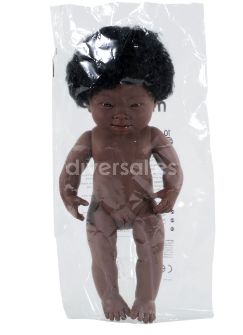 Bebe Fille Trisomique Africaine 38 Cm Diversal Es Tienda De Munecas Juguetes Y Disfraces