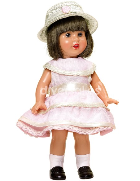 MINI COCCINELLA PEREZ CON ABITO ROSA E CAPPELLO