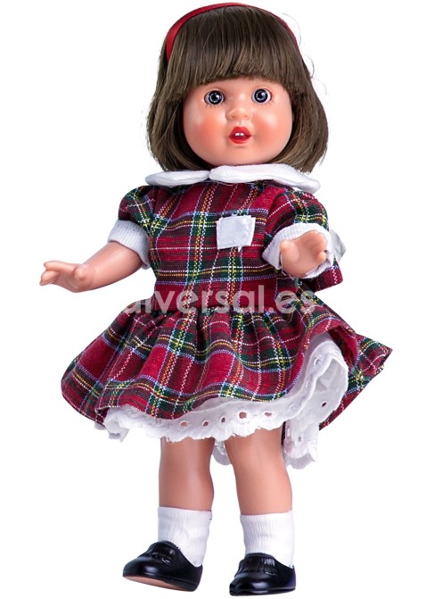 Muñecas Mariquita Perez El Mundo de Mini Mariquita 21cm Mini Mariquita Vestido Escocés
