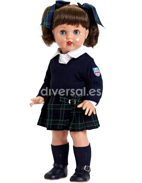 Muñecas Mariquita Perez Mariquita Pérez - Vinilo 50cm Mariquita Perez Con Uniforme Escolar