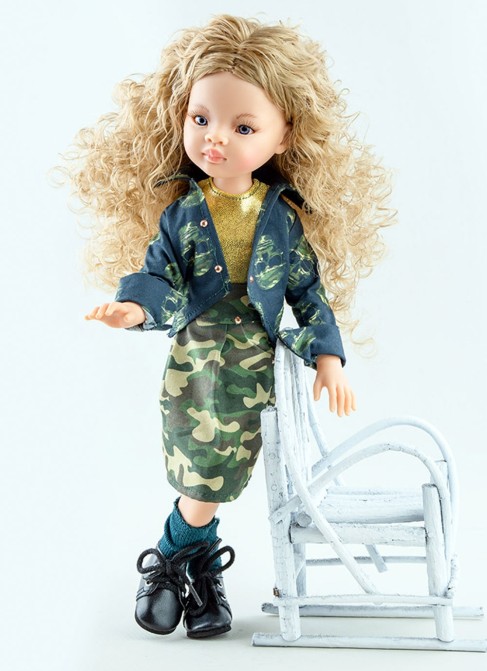 Articulated Manica With Camouflage Set Paola Reina Las Amigas Dolls 32 cm