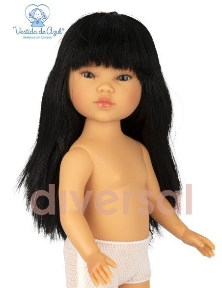 Muñecas Vestida de Azul Ediciones Especiales Muñecas sin ropa Umi Pelo Liso Con Flequillo Edición Especial 28 cm