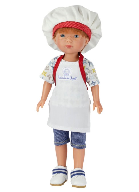 Eliot Cook With Apron And Hat 28 cm