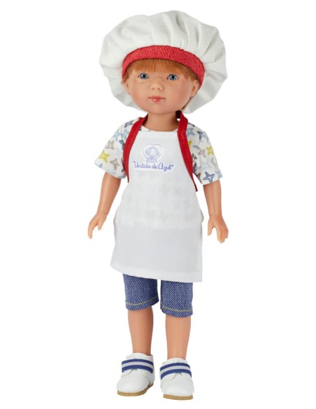 Eliot Cook With Apron And Hat 28 cm