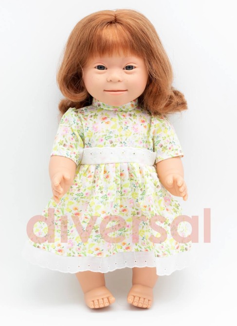 European Redhead Girl Down Syndrome 40 cm