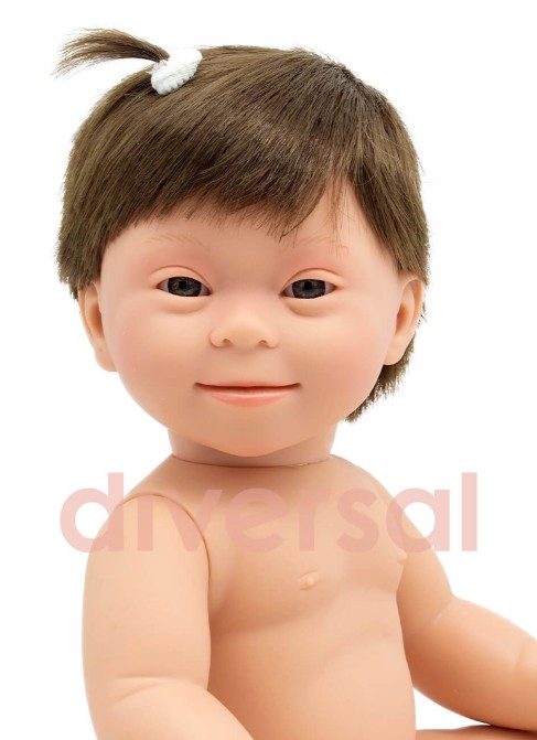 European Brunette Girl Down Syndrome Without Clothes 40cm