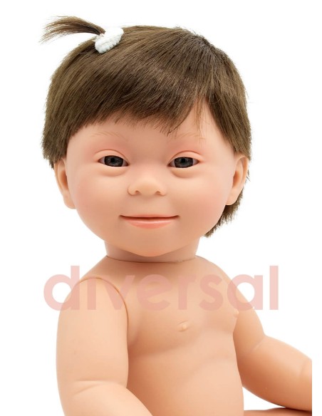 European Brunette Girl Down Syndrome Without Clothes 40cm