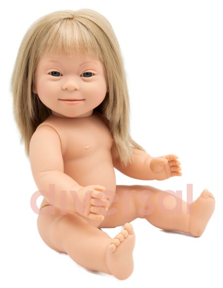 European Blond Girl Down Syndrome Without Clothes 40cm