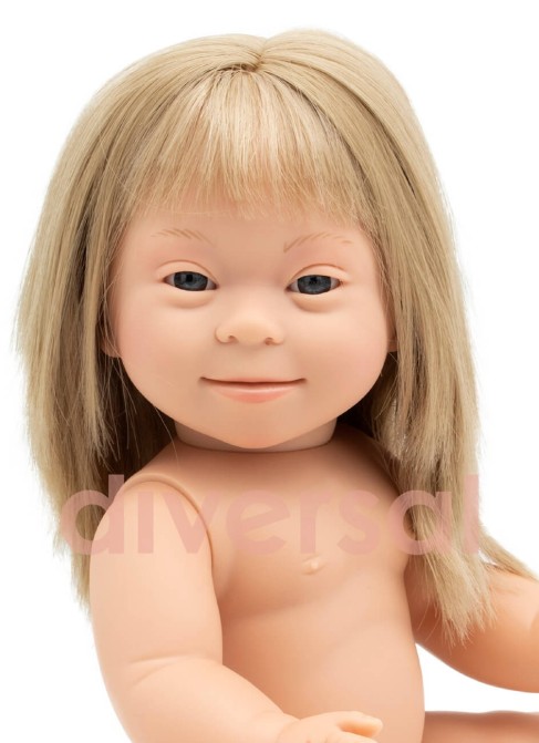 European Blond Girl Down Syndrome Without Clothes 40cm