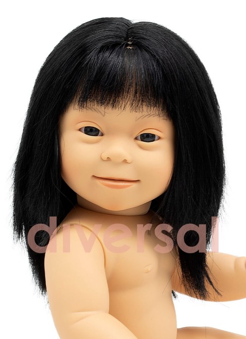 Niña Asiatica Sindrome Down Sin Ropa 40cm